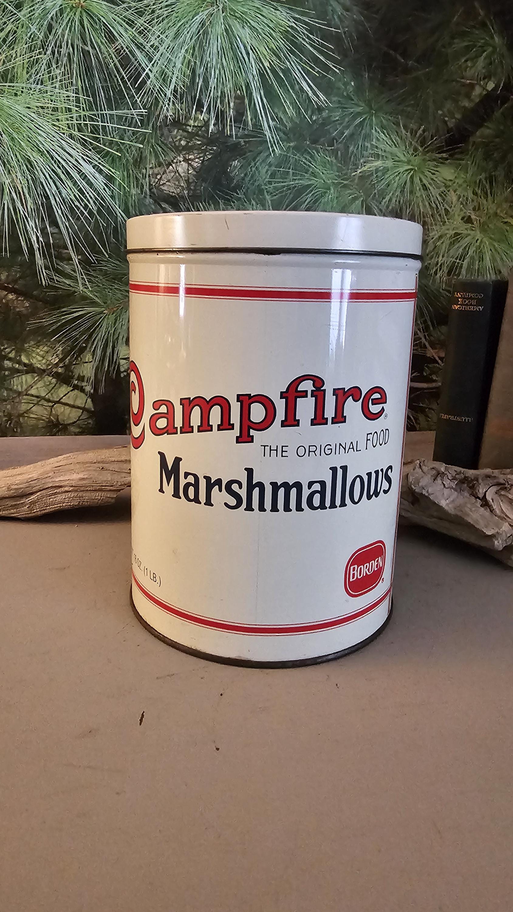 1980s Campfire Marshmallow Can Replica of a 1920's Campfire