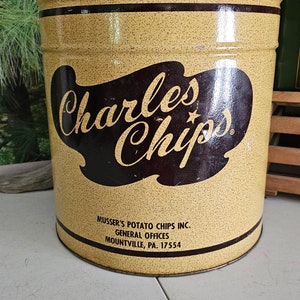 貴重！MUSSER'S POTATO CHIPS 缶アメリカンアンティーク Vintage Musser's Potato Chips Tin