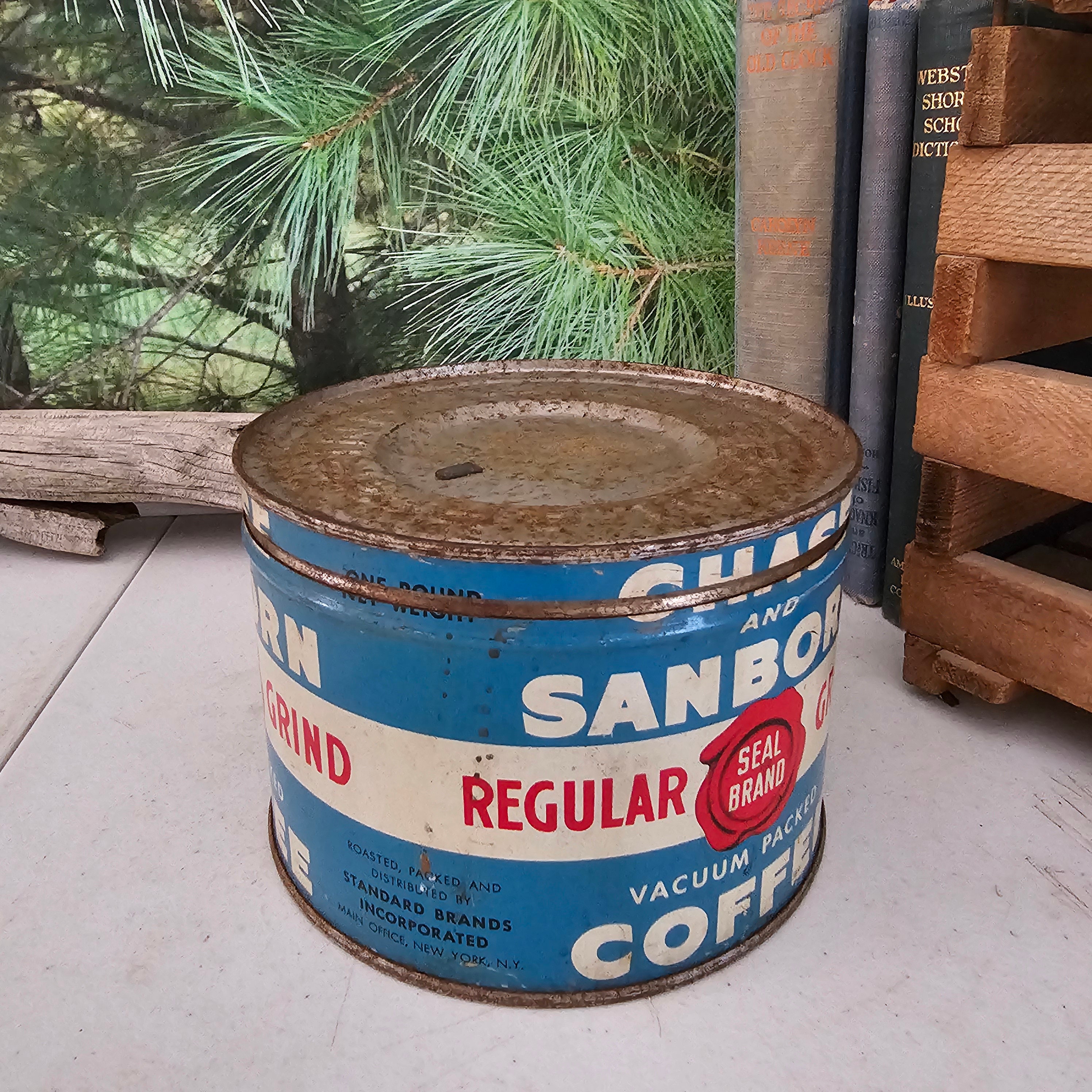 Vintage 1940s Chase & Sanborn Coffee Can: Advertising Tin #3977 - Etsy