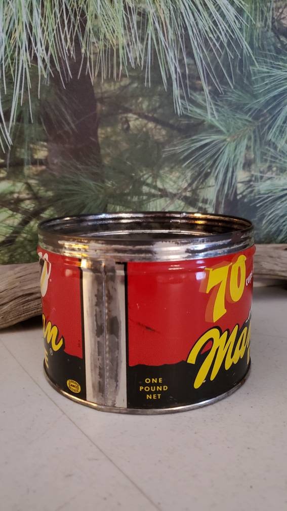 Antique Manhattan Coffee Can Red, Yellow, & Black No Lid #3050 - Etsy