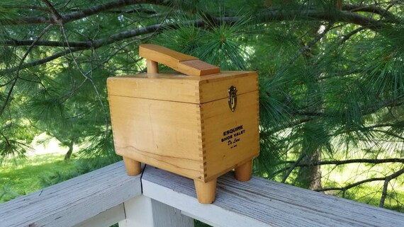 esquire shoe shine box