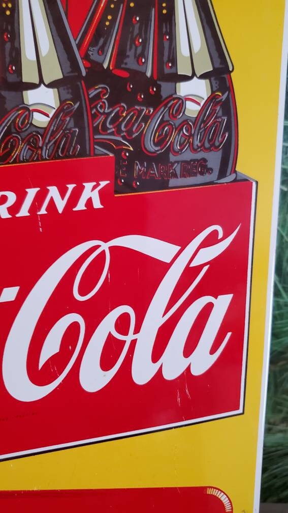 Vintage 1993 Coca-cola Porcelain Sign: Ande Rooney 