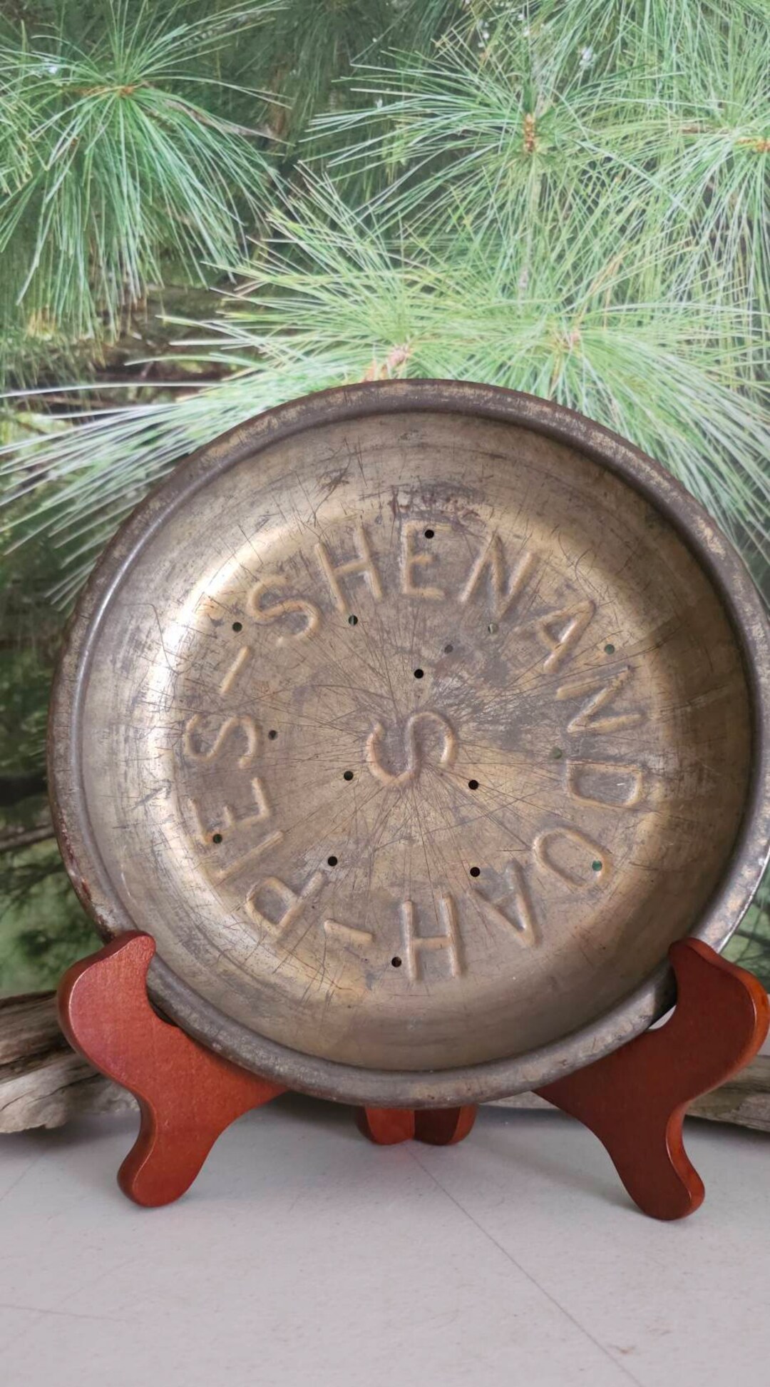 Shenandoah Pie Pan Steel Perforated Pie Tin 9 Inches in Diameter