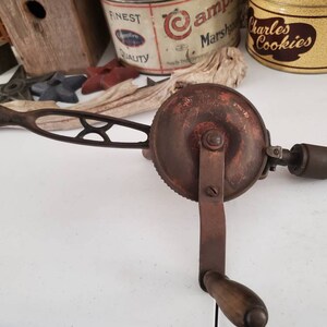 Antique Shoulder Drill / Vintage Breast Drill Tool 1782 image 9