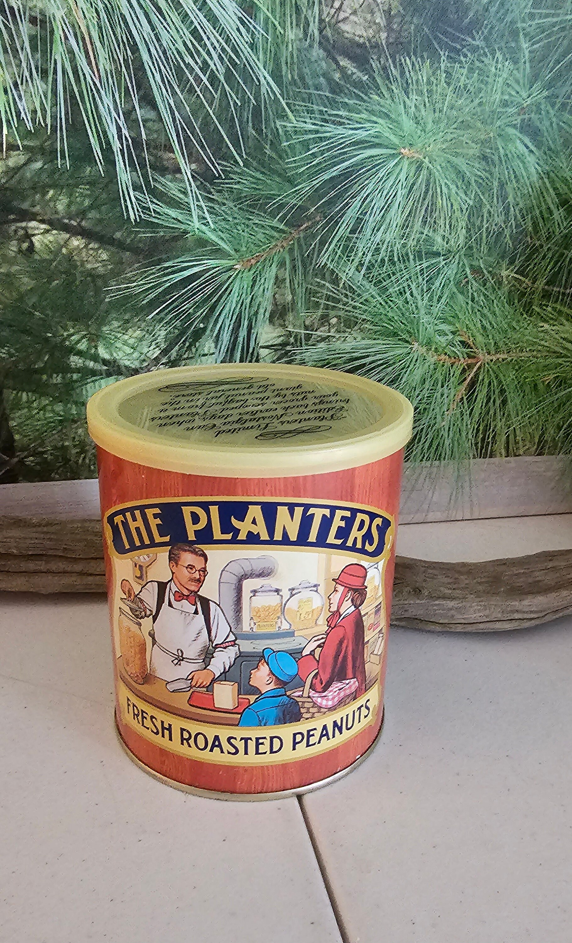 The Planters Fresh Roasted Peanuts Tin Vintage 1980s Collectible