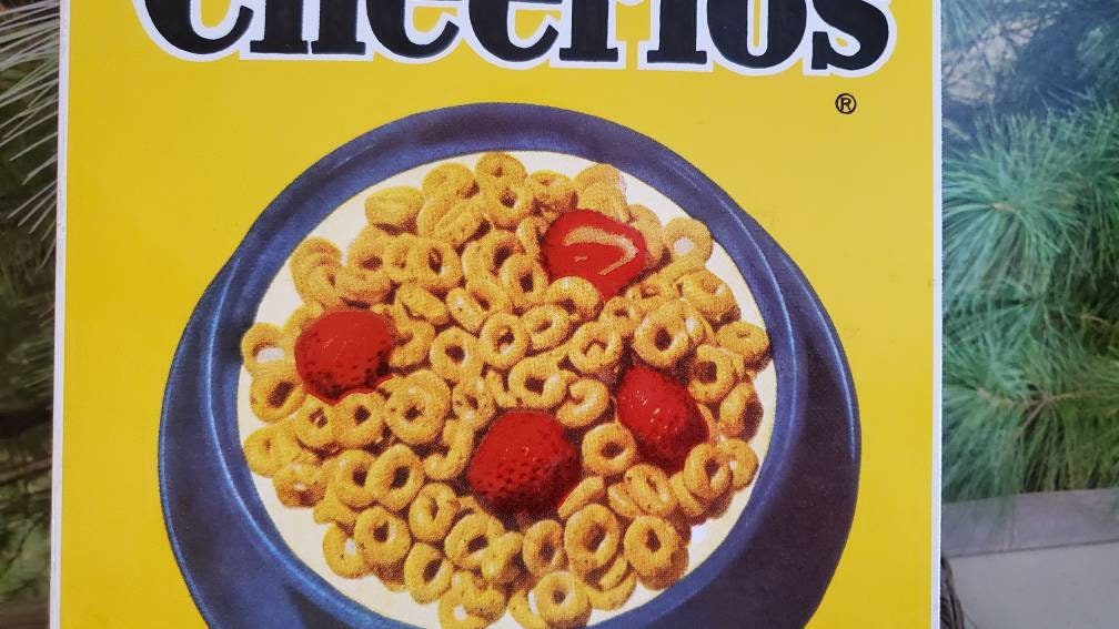 Buy Vintage Cheerios Porcelain Sign: General Mills Advertising, 1980s ...