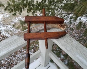 Antique wood clamp Etsy
