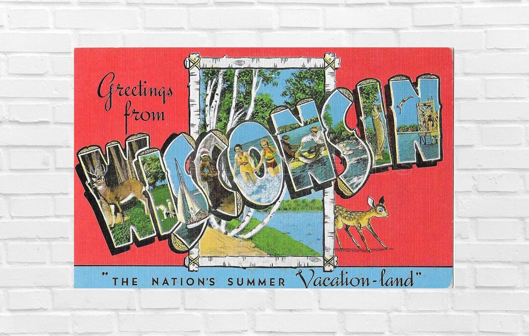 Digital Download Greetings From WISCONSIN 