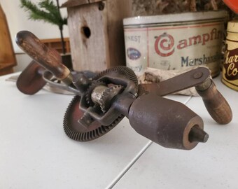 Good Vintage 1950's Leytool Hand Drill 