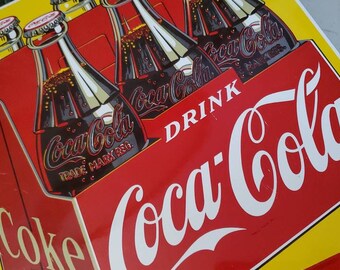 Vintage 1993 Coca-cola Porcelain Sign: Ande Rooney 