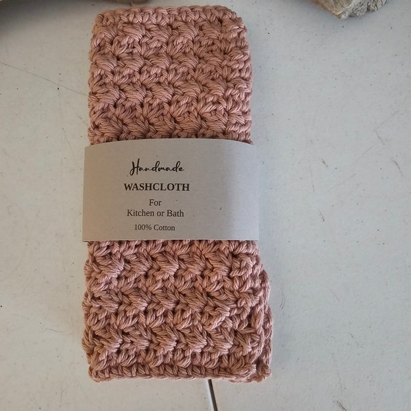 Rose 100 Percent Cotton Eco-Friendly Dishcloths  Housewarming Present  Baby Shower Gift