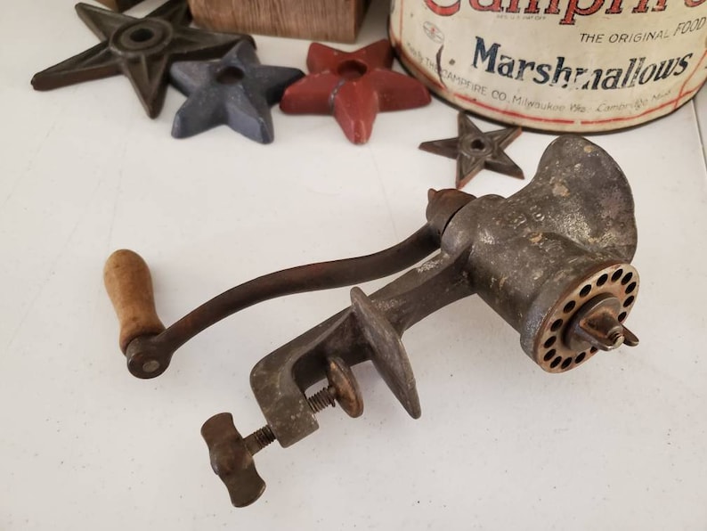 Vintage KEYSTONE 10 Meat Grinder C. L. Company Boyertown Etsy