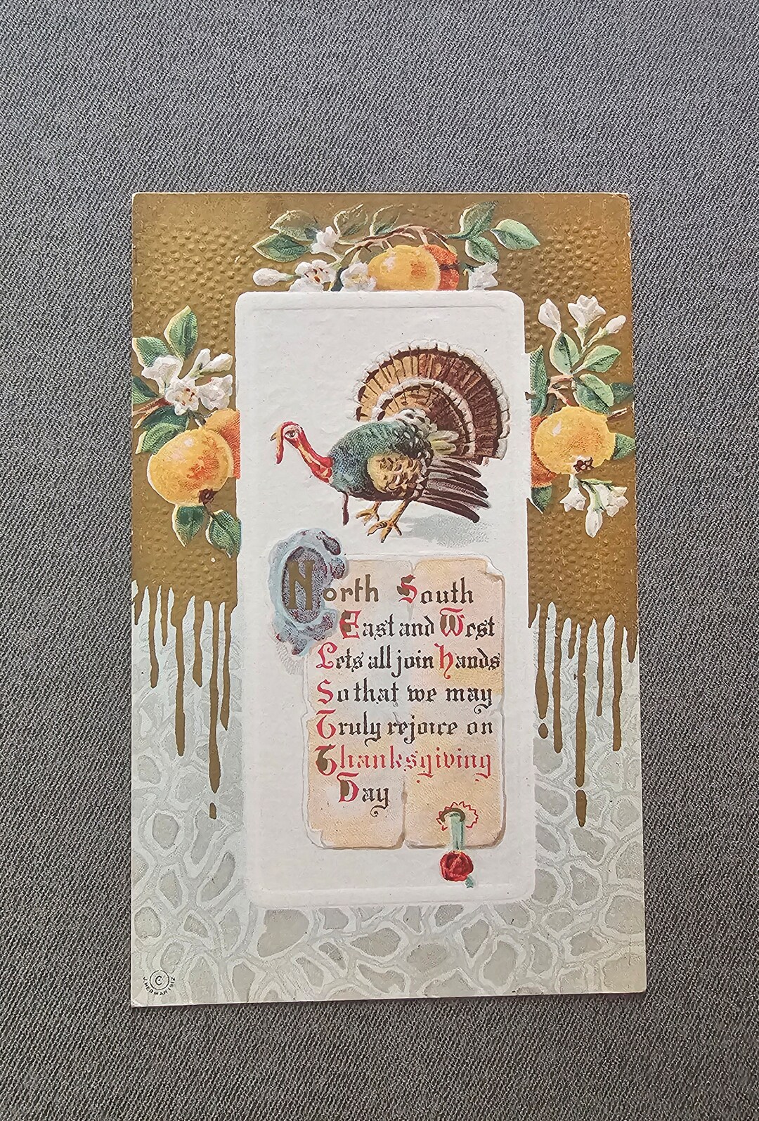 Antique Thanksgiving Turkey Postcard: Collectible Ephemera - Etsy