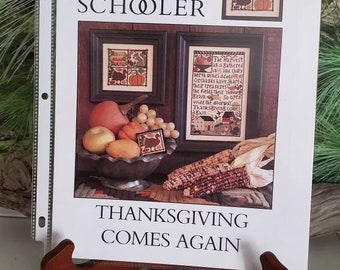 Thanksgiving Comes Again The Prairie Schooler Counted Cross Stitch Pattern Book No. 141 Reprint 2007