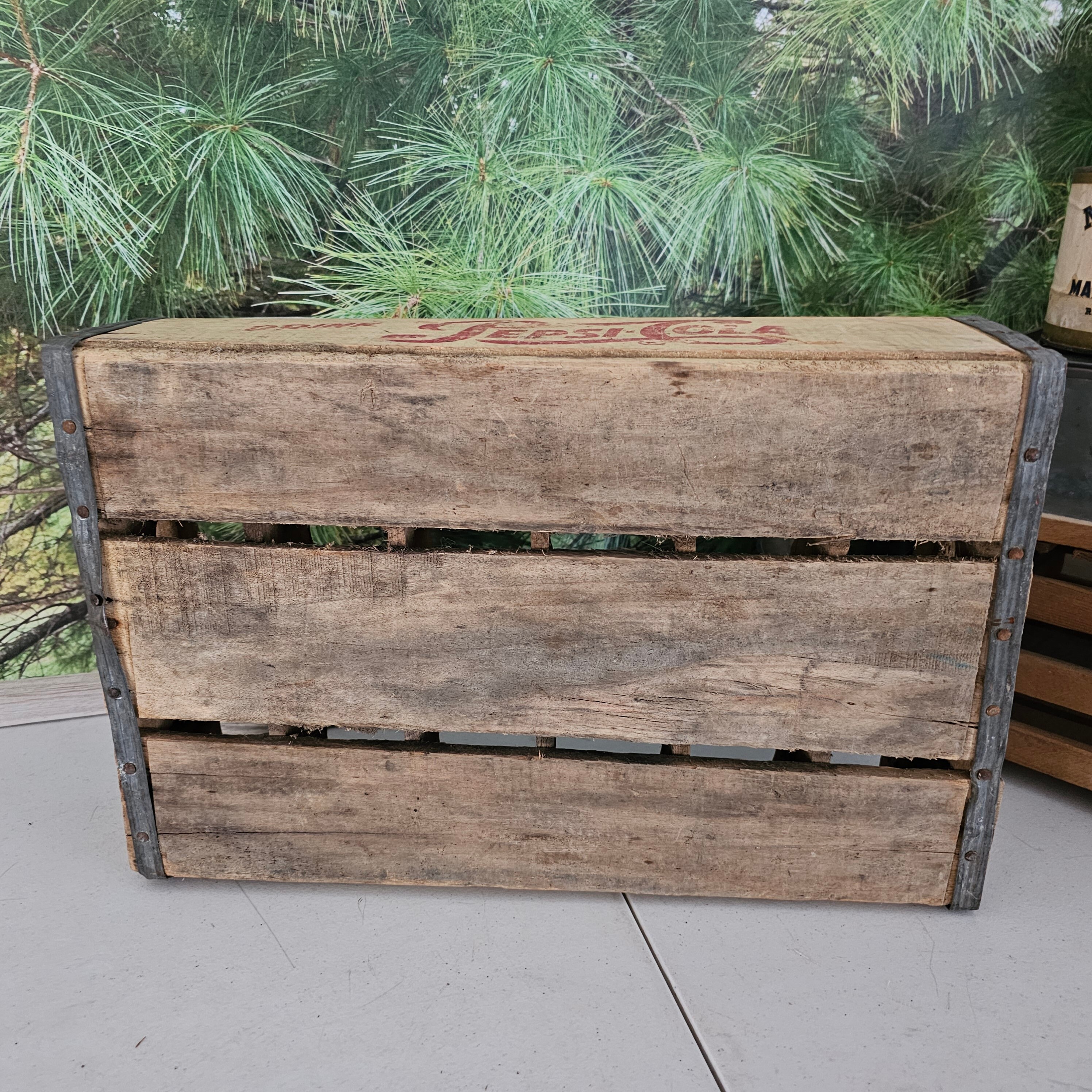 ペプシ　コンテナ　ヴィンテージ Vintage Blue Pepsi Cola Plastic Crate Carrier Holds 24 20oz