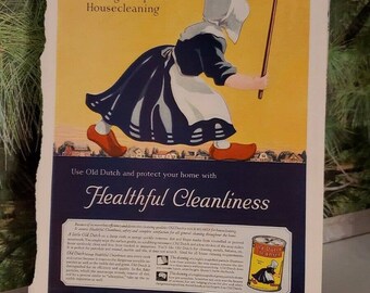 Vintage Old Dutch Powdered Cleanser 14 Oz. Unopened Can Made USA