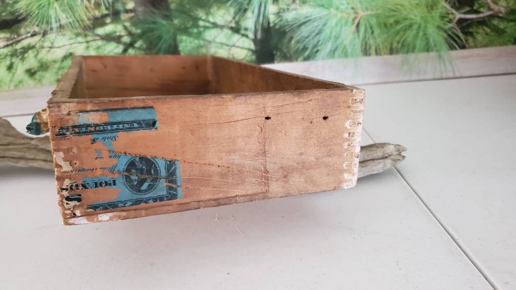 tinsley tobacco 5 LbPlug Box Addison Liggett & Myers Factory NO 74 Missouri 1926 Vintage Addison Tinsley Tobacco Crate: