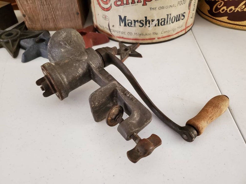 Vintage KEYSTONE 10 Meat Grinder C. L. Company Boyertown Etsy