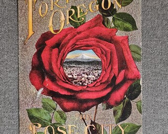 Portland Oregon "The Rose City" Antique Postcard Collectible Ephemera