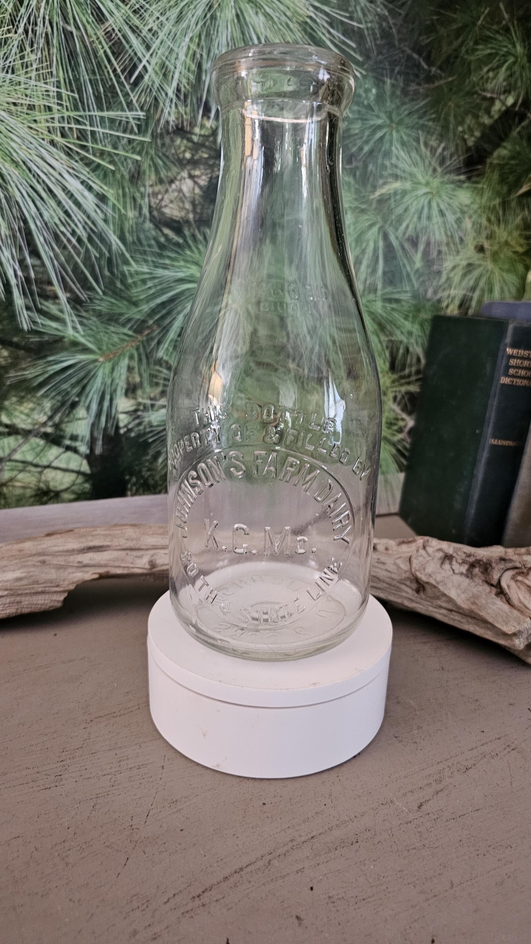 Dairy Farm Milk Glass Bottle - Etsy