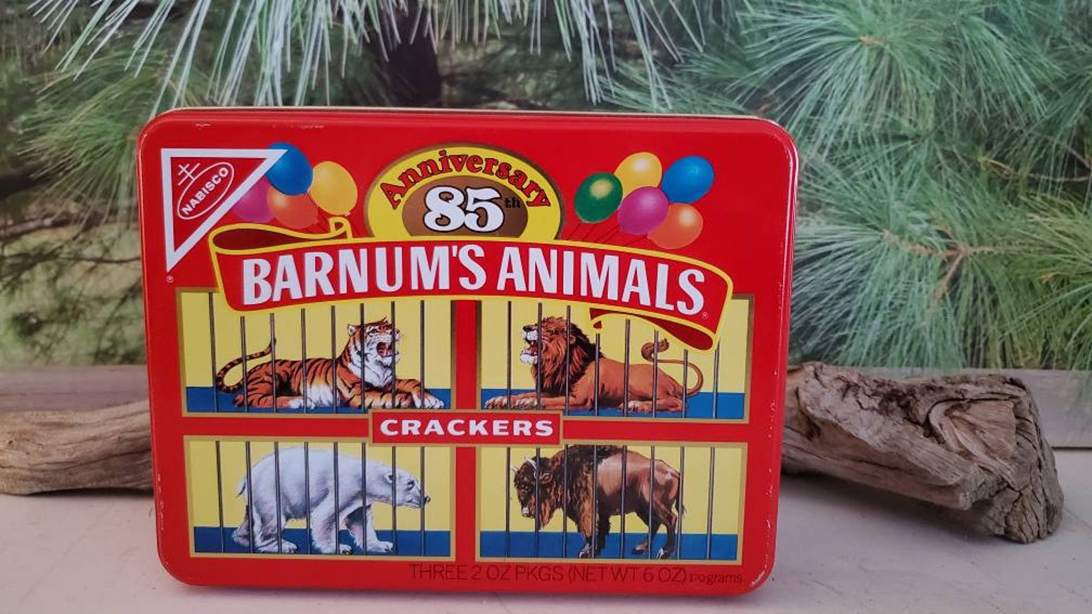 Sweat Vintage Grand Noir Blitzz Barnum's Animal Crackers - Taille S/M (22x24)