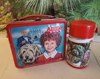 1981 Metal Annie Lunchbox & Thermos Combo by Aladdin Industries