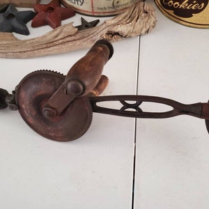 Antique Shoulder Drill / Vintage Breast Drill Tool 1782 image 10