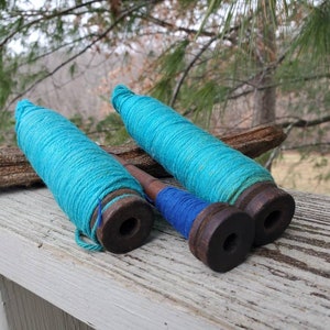 Set of 3 Antique Primitive Wood Thread Textile Spools / Rustic - Etsy