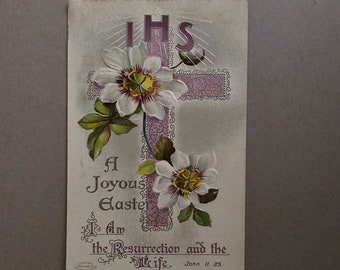 Antique BB London & New York Postcard A Joyous Easter Printed In Germany Gift For Her Collectible Ephemera