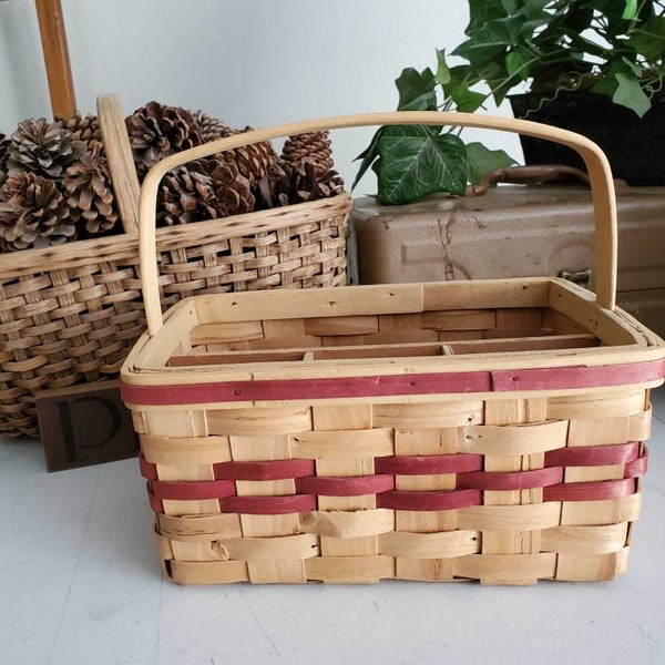 Picnic Basket With Silverware Etsy