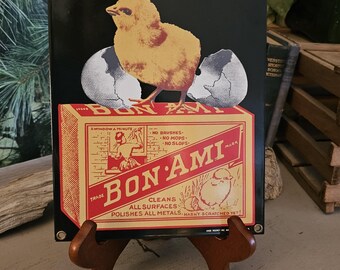 Bon-Ami Ande Rooney 1986 Porcelain Sign Vintage Advertising #5060