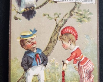 PREAR'S BAZAAR Victorian Trade Cards Antique Advertising Trade Card Collectible Ephemera