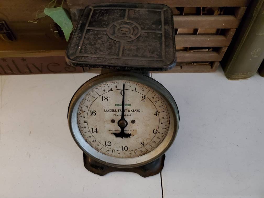 Landers, Frary & Clark Family Scale 20 Lb. Antique Kitchen Scale