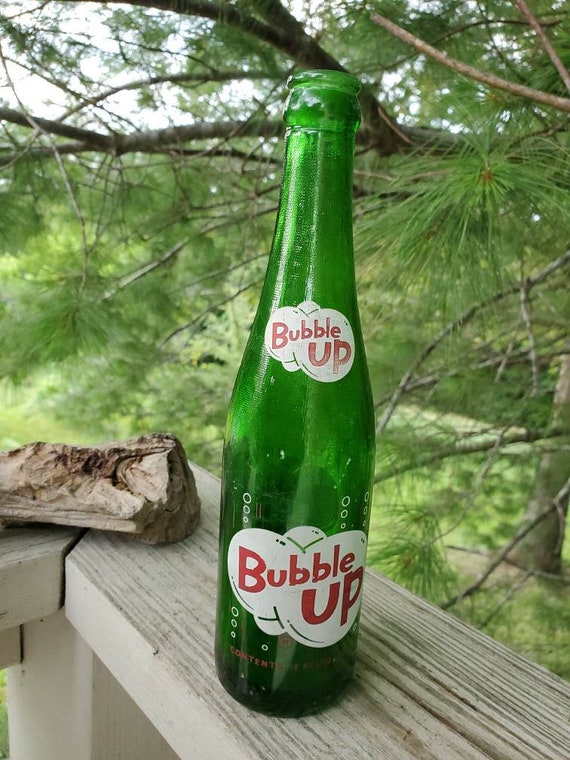 Old Bubble up 10 Fluid Ounce Green Glass Soda Bottle / Peoria Etsy