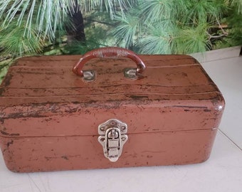 Vintage Metal Tackle Box 