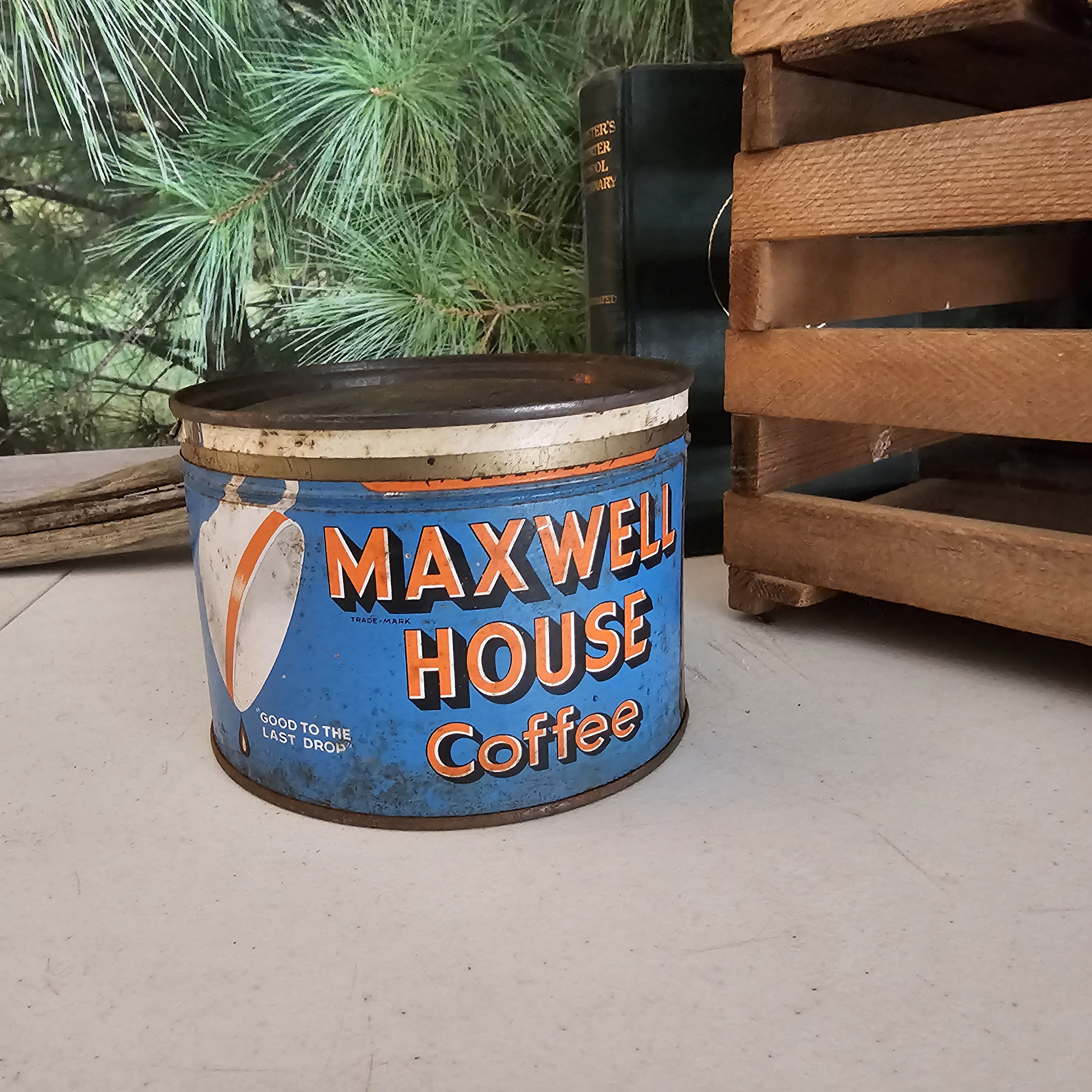 ビンテージ MAXWELL HOUSE Coffee コーヒー缶☆C ジャンク
