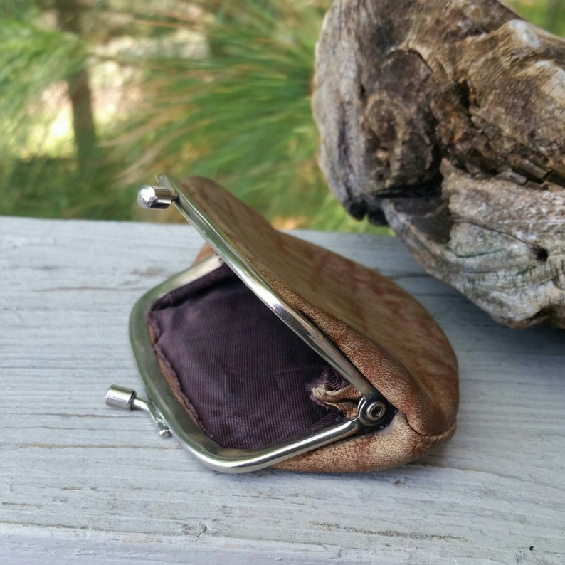 Vintage Leather Change Purse Etsy