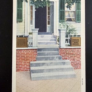 Unused Postcard Abraham Lincoln&#39;s Home Springfield, Illinois Collectible Ephemera