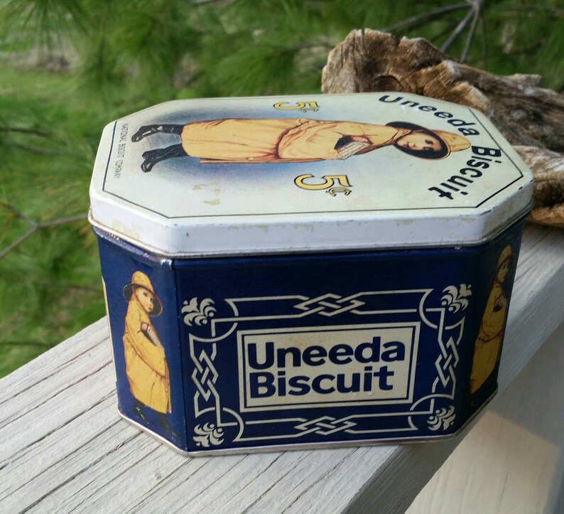 UNEEDA Biscuit Tin Vintage Reproduction Litho Etsy