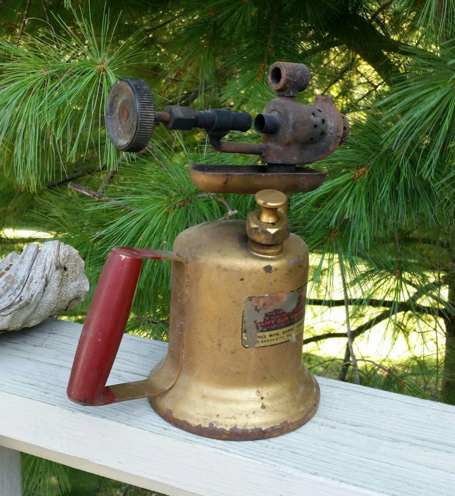 Vintage Brass Blow Torch With Single Valve - Etsy