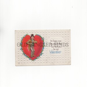 Digital Download Antique Valentine Postcard Digital Postcard Art