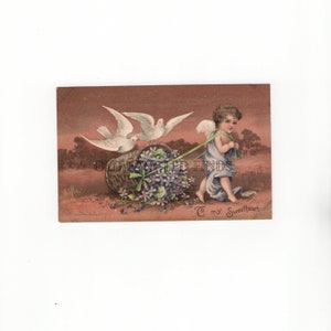 Digital Download Antique To My Sweetheart Valentine Postcard / Digital Postcard Art
