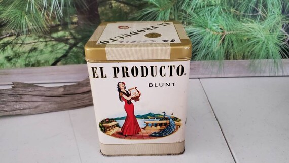 25 to buy tobacco Buy El Producto Blunt Cigar Tin 2 for 25 Cents Vintage Cigar Advertising  Tin / Tobacco Collectible / Gift for Him #2278 Online in India