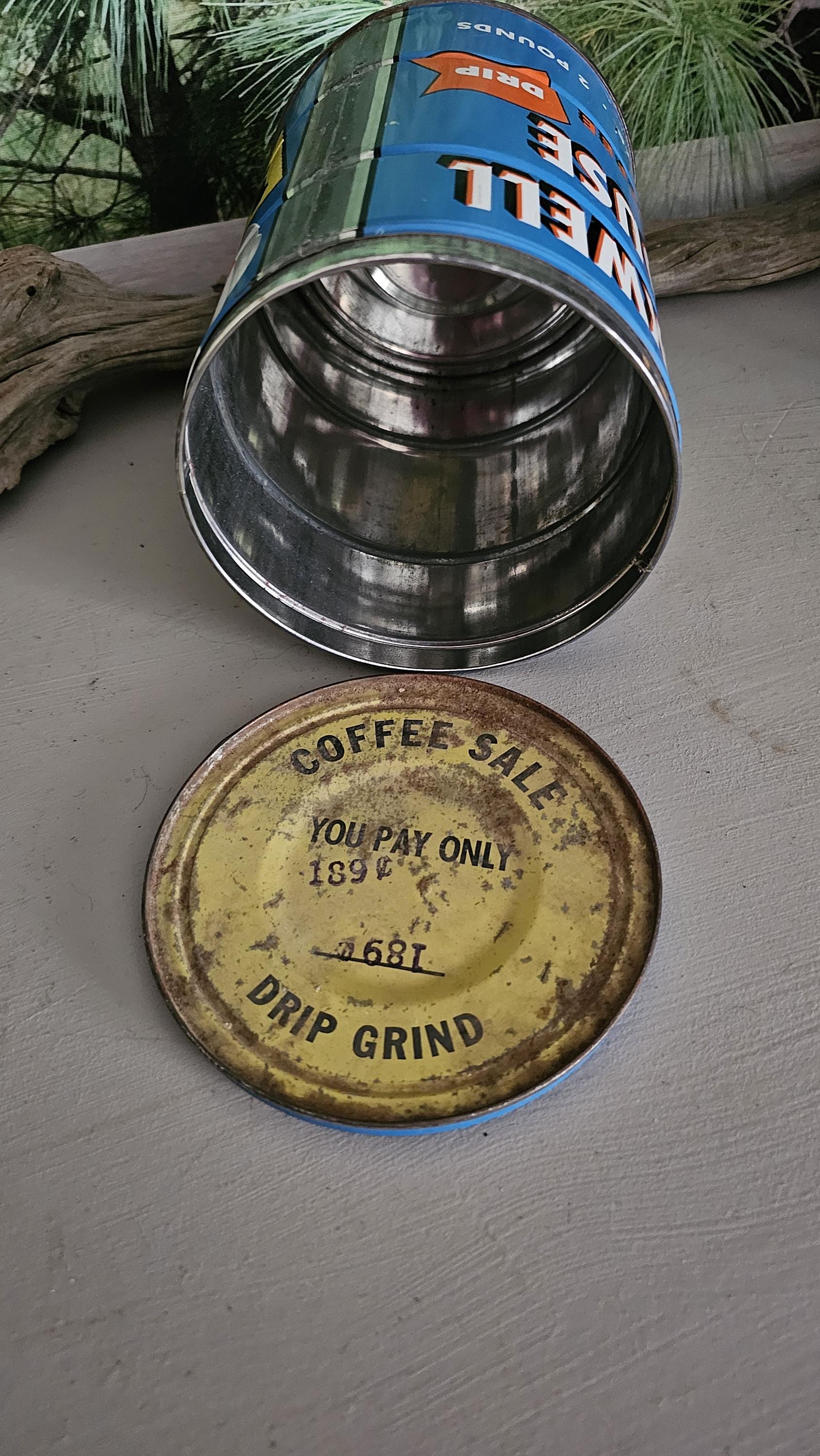 レア！古いコーヒー缶 茶＆ベージュ系　ヴィンテージ レア！古いコーヒー缶 茶＆ベージュ系 ヴィンテージ 【公式通販】