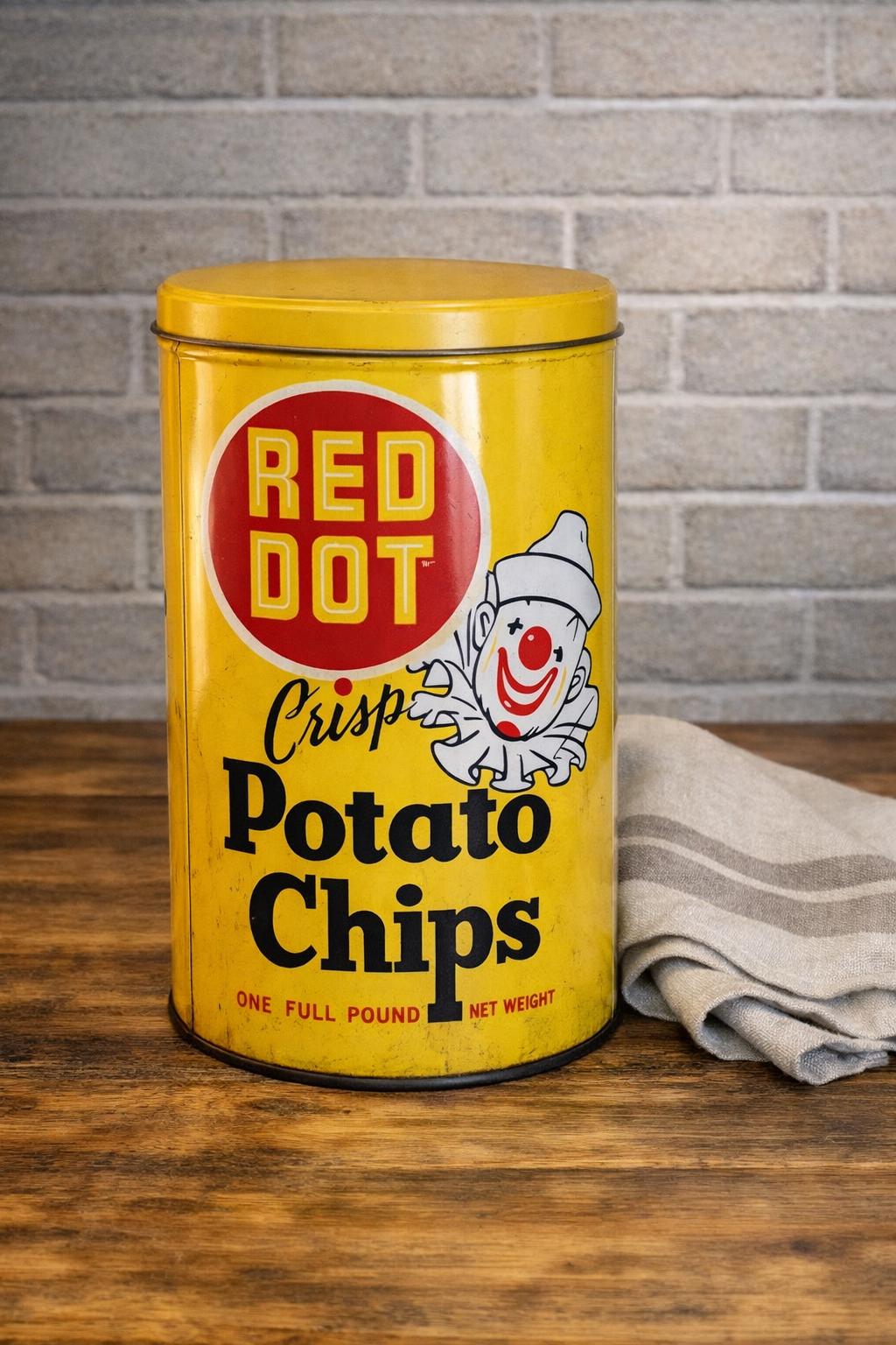 Vintage Potato Chip Cans - Etsy