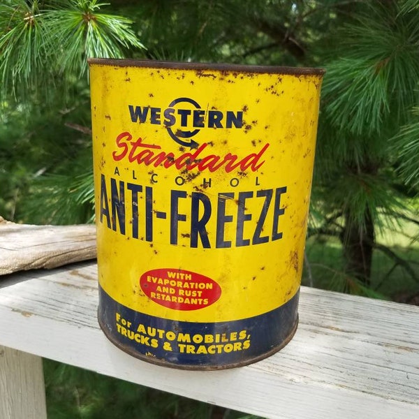 Western Standard Alcohol Anti-Freeze Can, Western Auto Supply Company