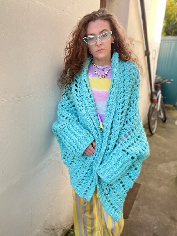 Aqua cardigan sale