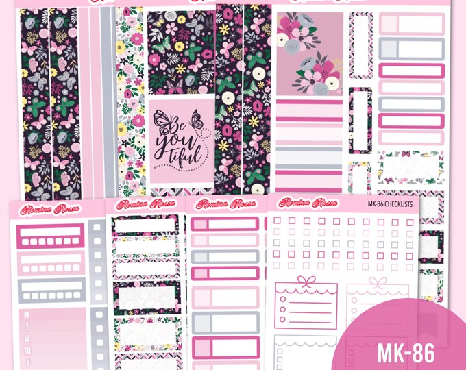 Hello Fall SET a 8 Page Deluxe Weekly Planner Sticker Kit for Vertical ...