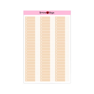 Neutral Budget Expense Stickers | Custom Color
