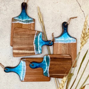Charcuterie Board / Cheese board / Serving tray with Resin art (Mini and Small)